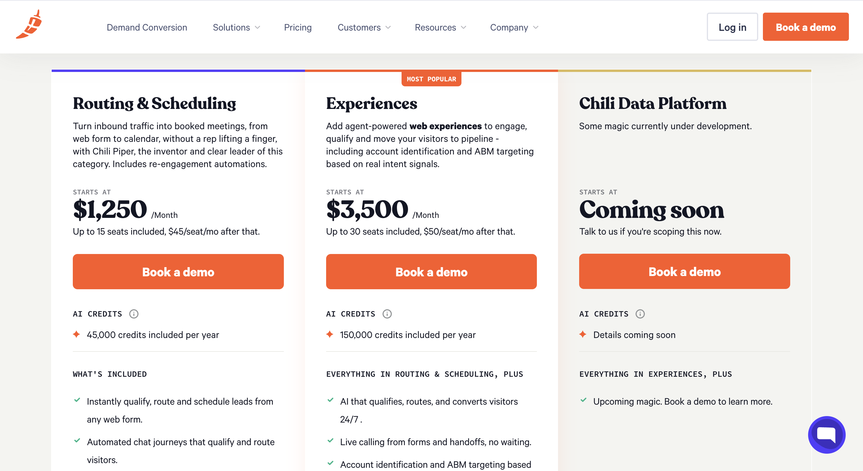 Chili Piper pricing