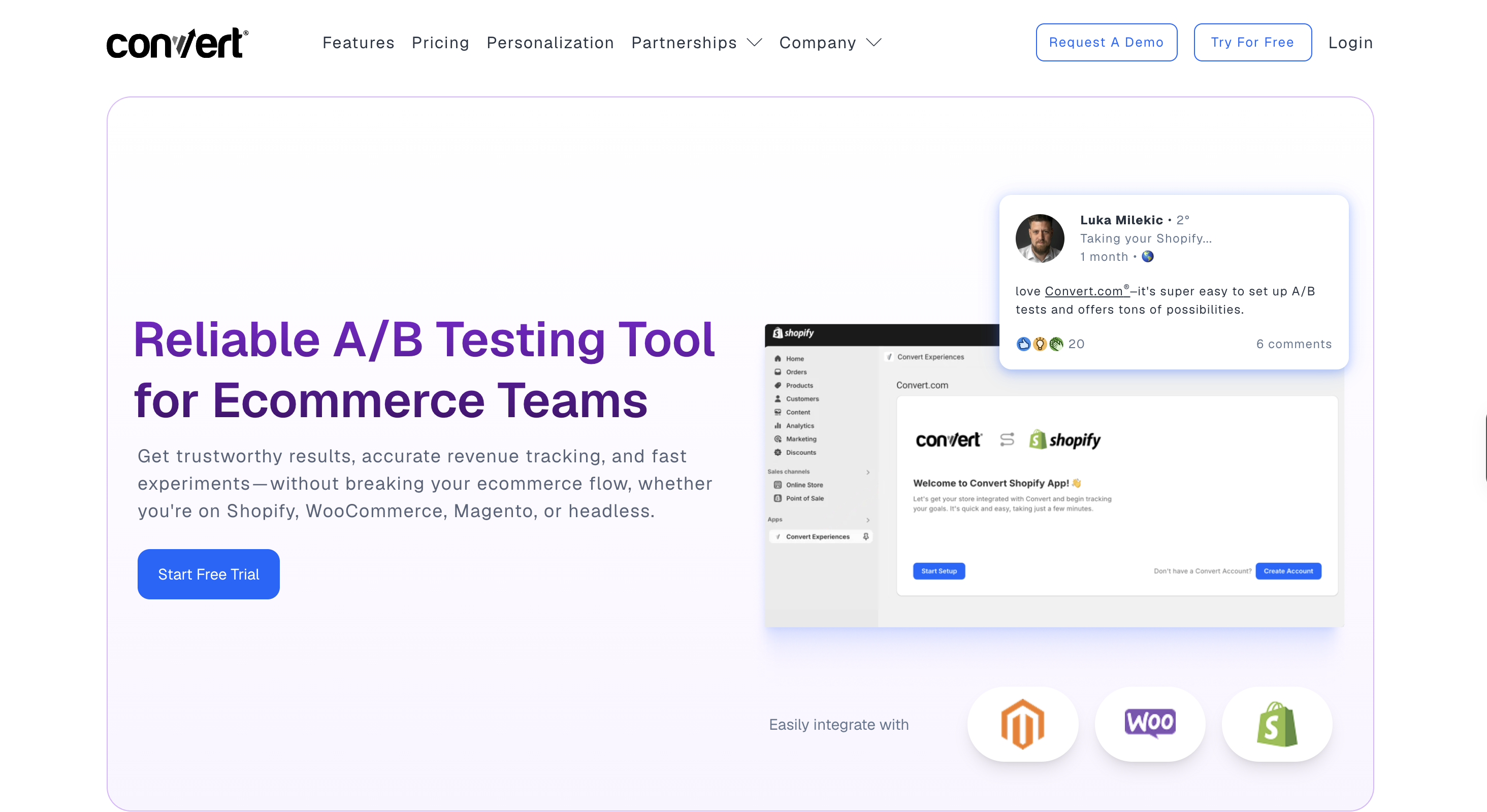 Convert e-commerce