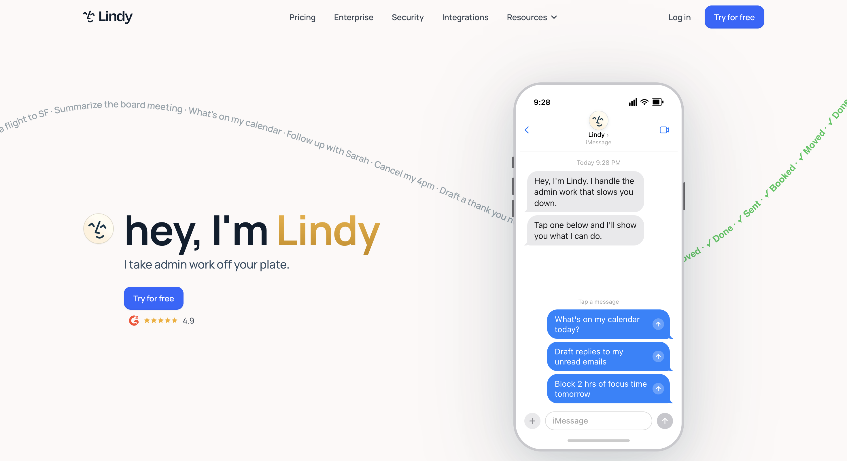 Lindy AI voice agent