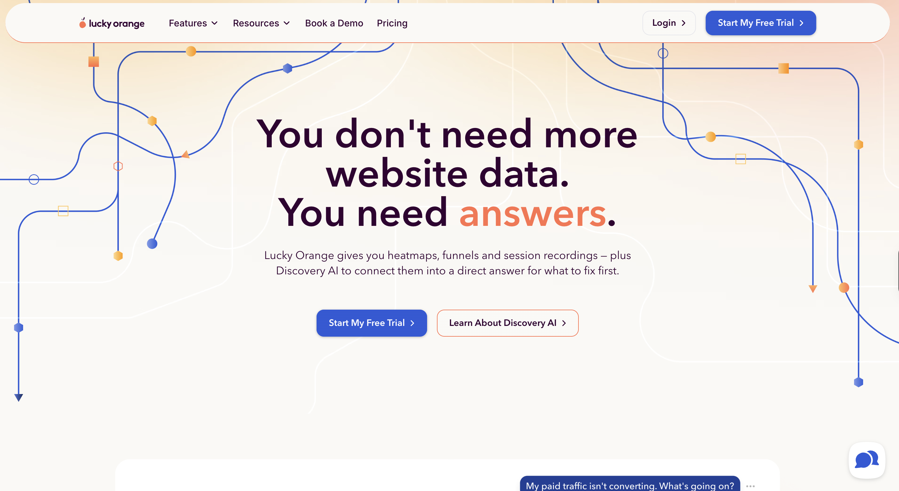 Lucky Orange dynamic heatmaps, recordings, and conversion funnels