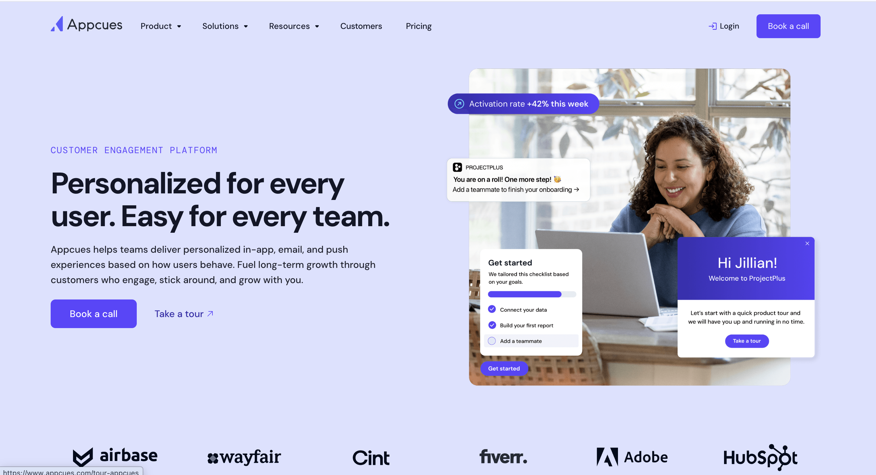 Appcues for SaaS user onboarding
