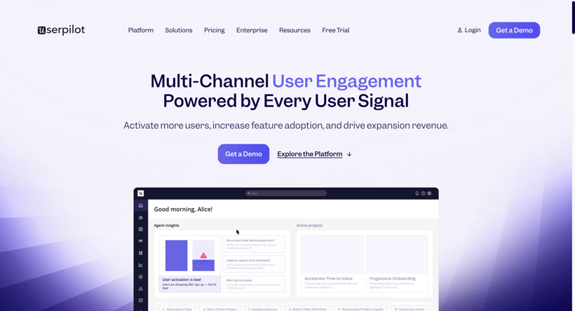Userpilot for SaaS users onboarding