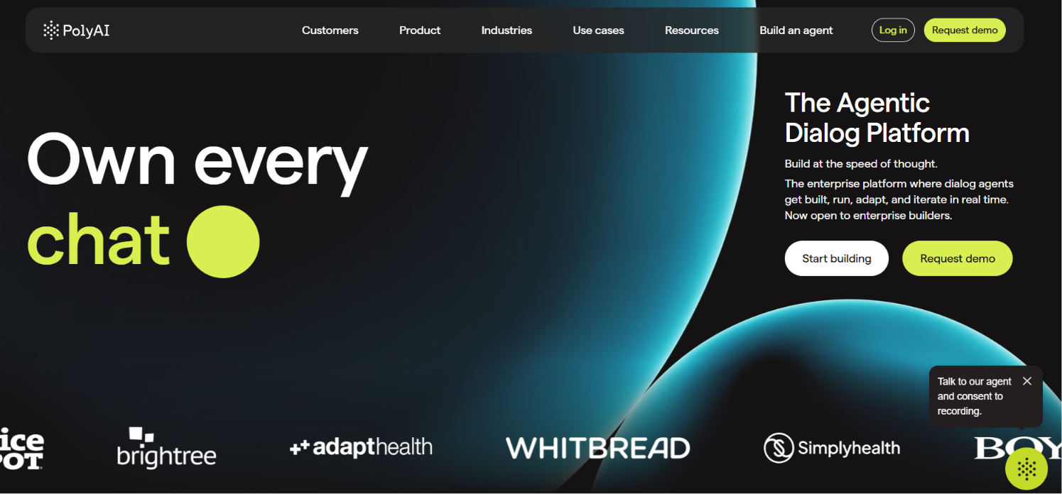 PolyAI homepage
