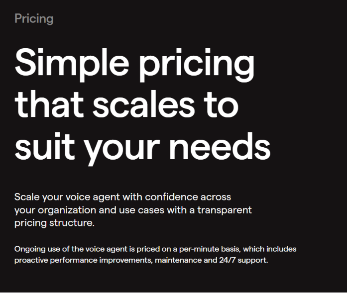 PolyAI pricing information