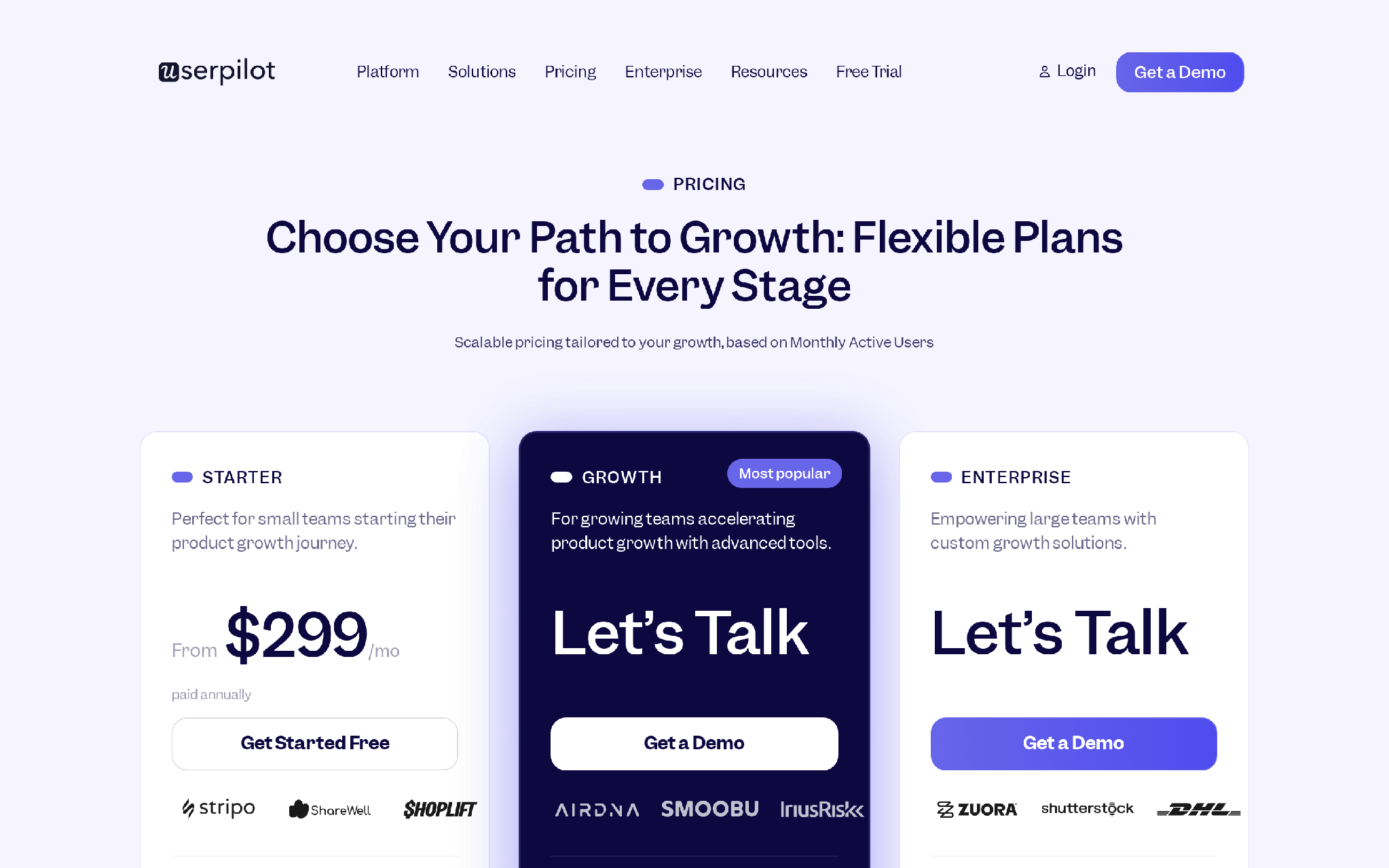 Userpilot pricing