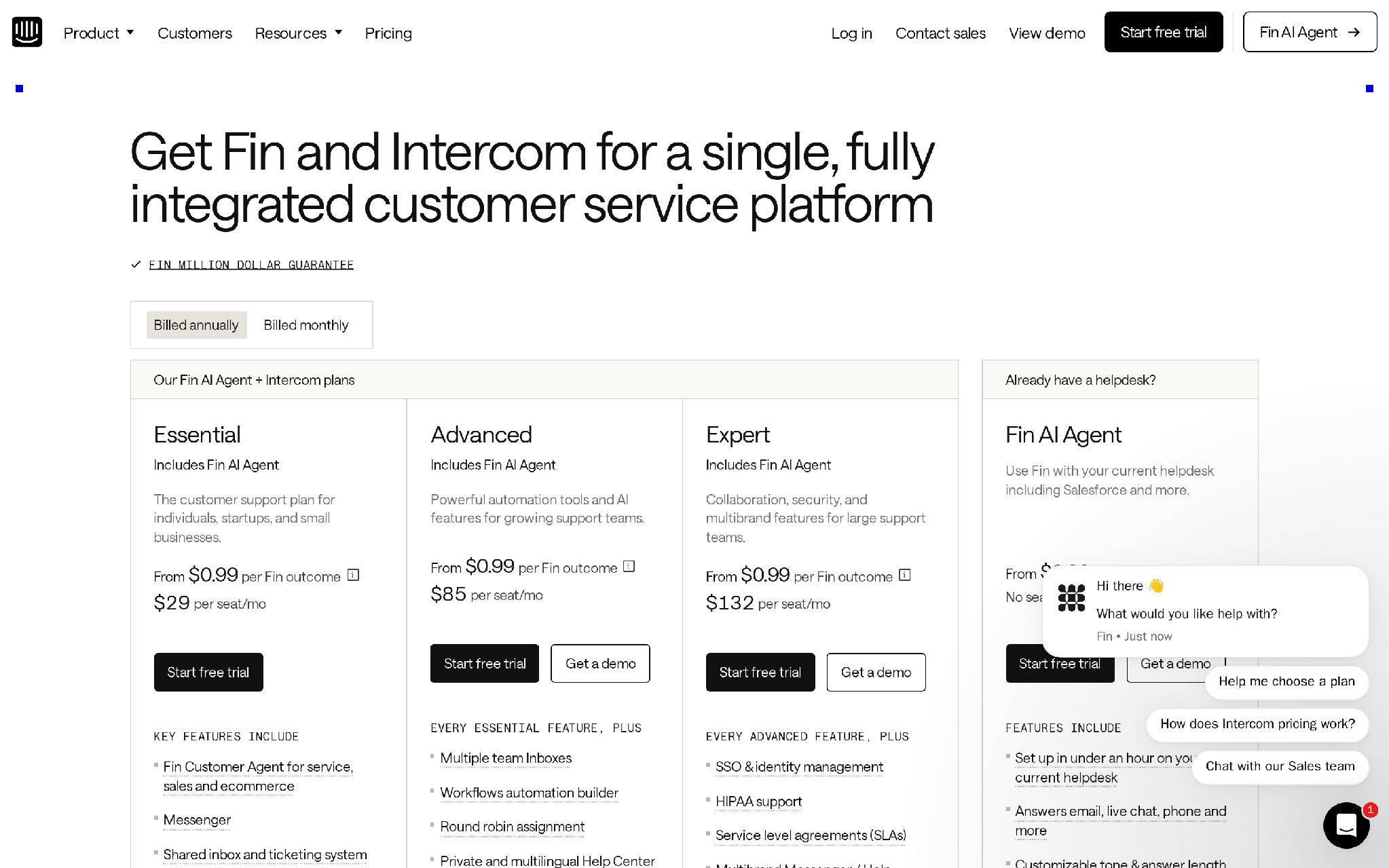 Intercomm Pricing