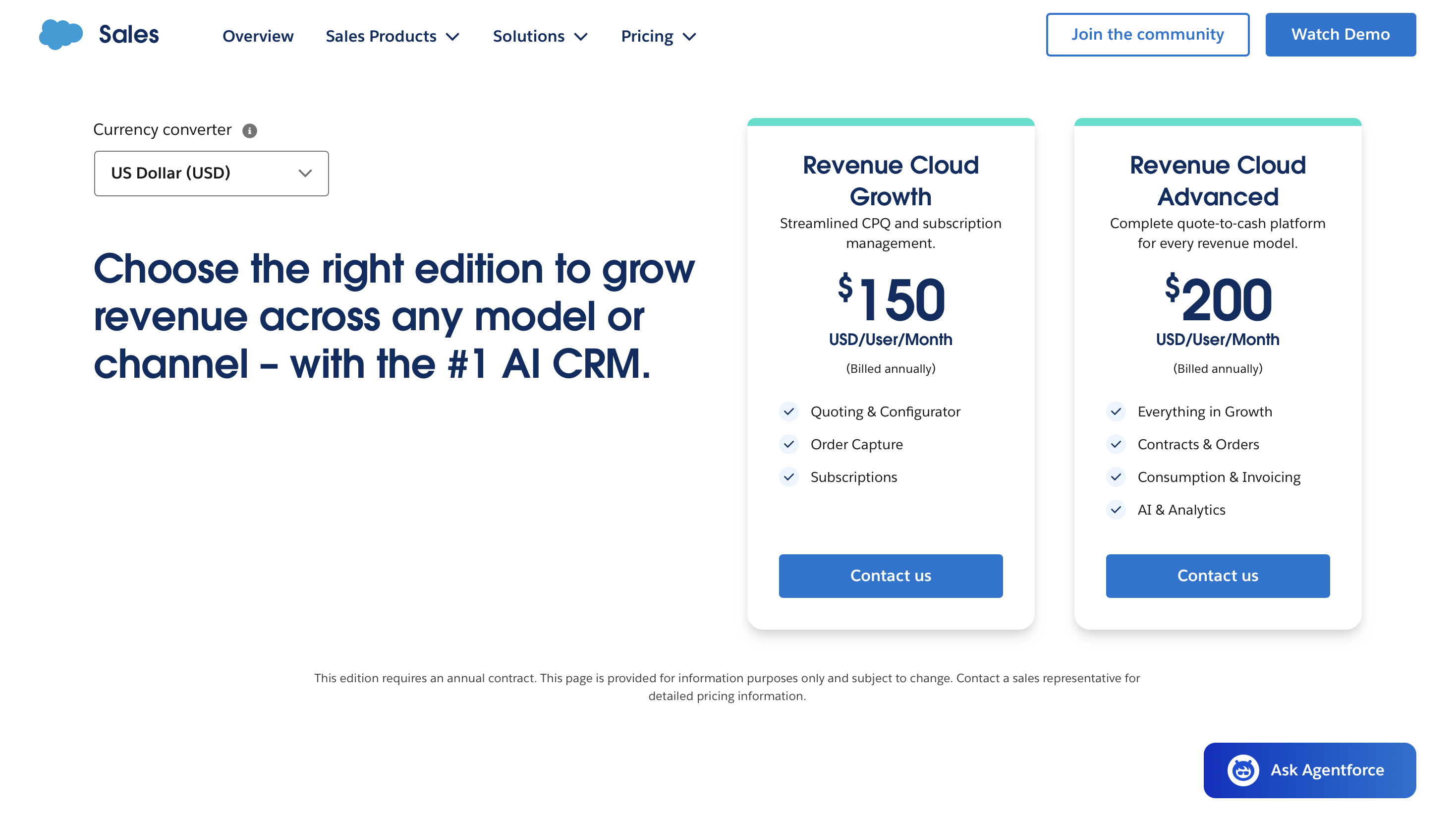 Salesforge Revenue Cloud Pricing