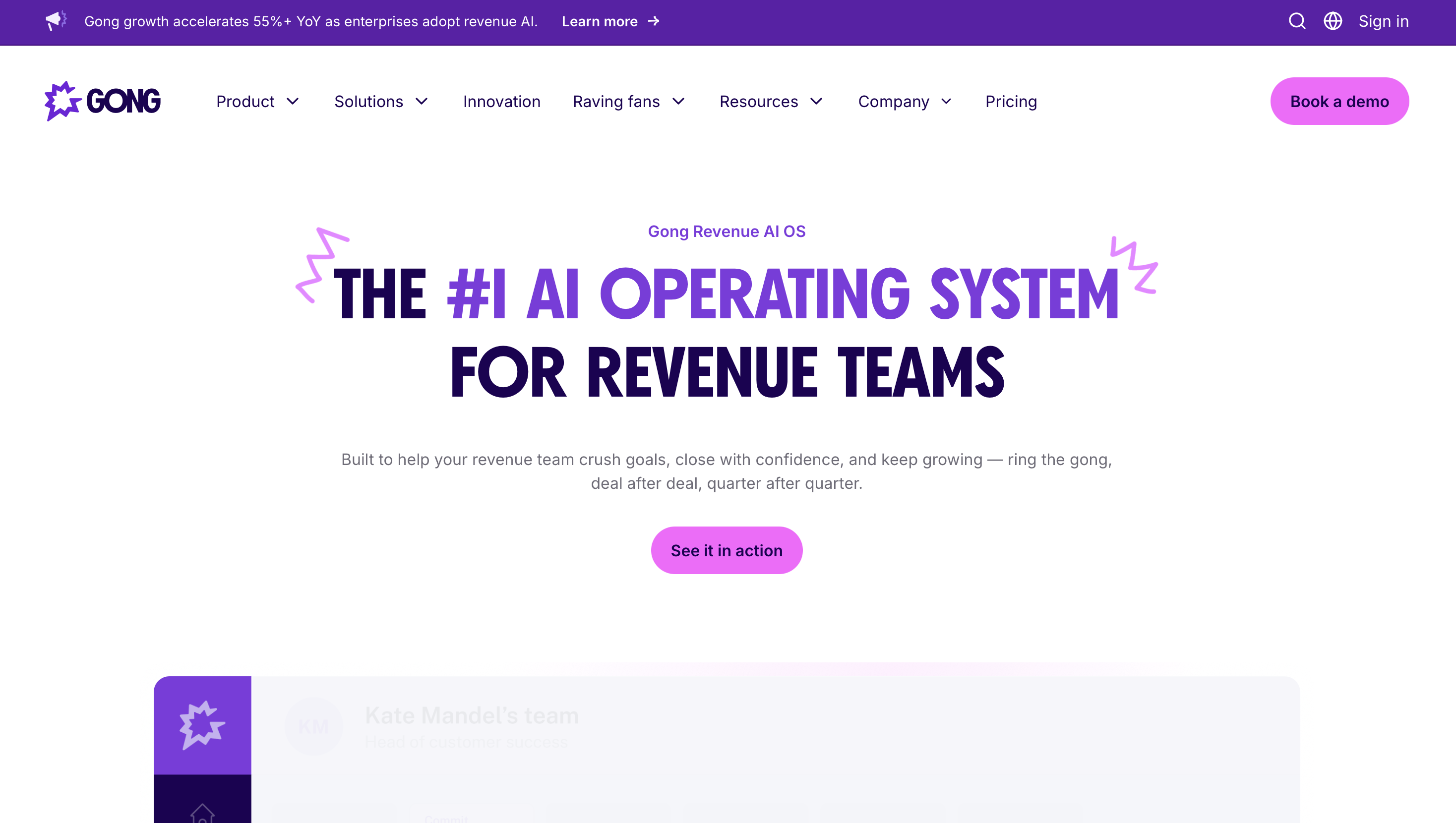 Gong - Revenue Automation Platform