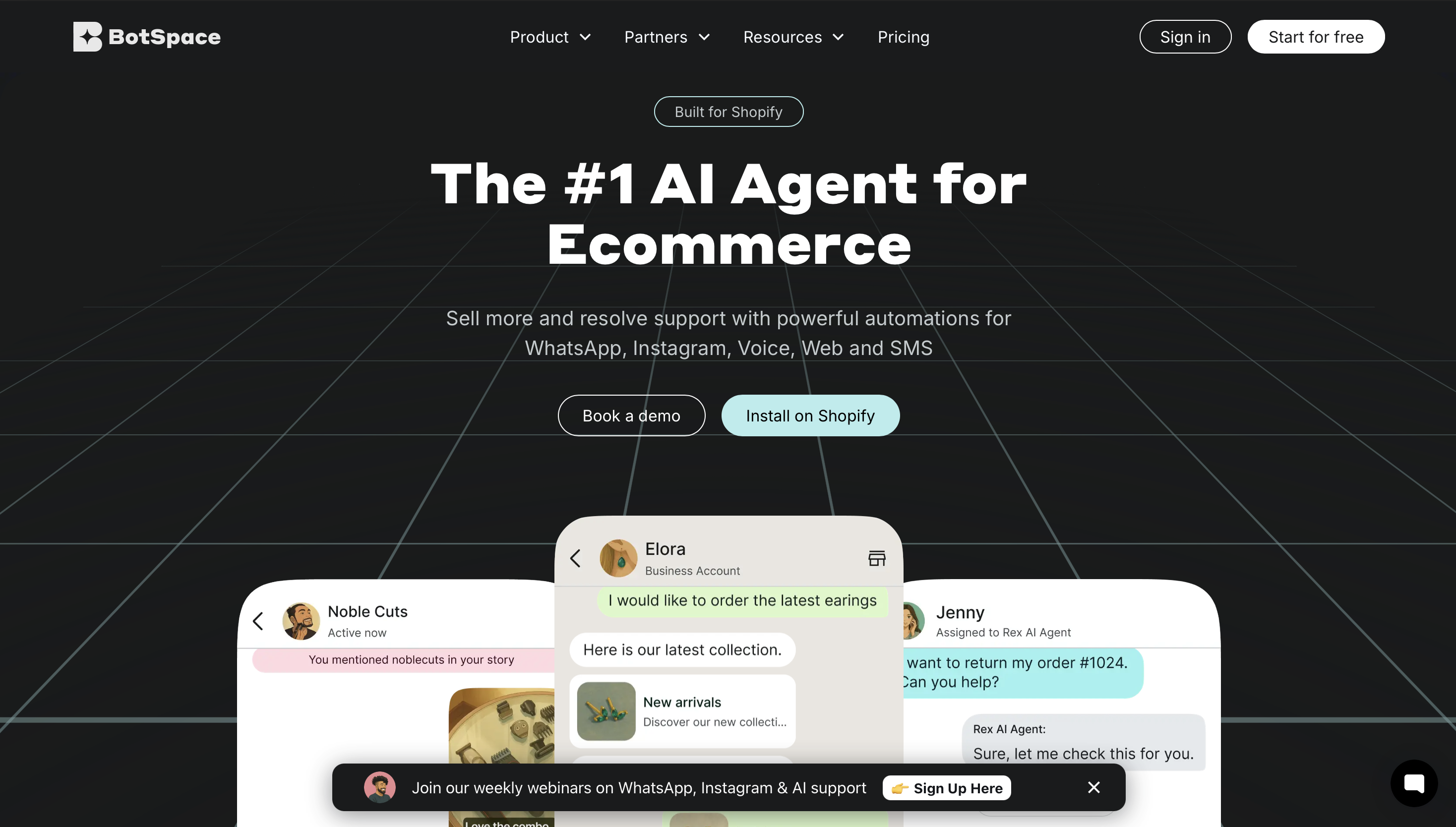 BotSpace Homepage