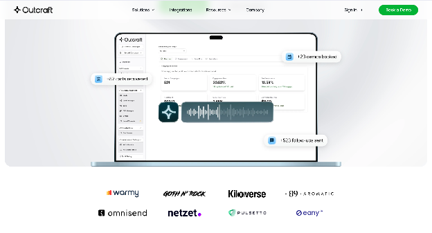 Outcraft AI homepage